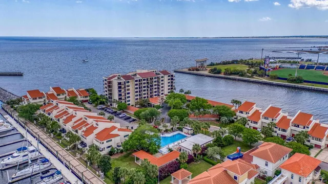 an outdoor view with two chairs and a table