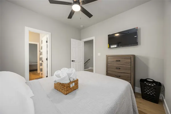 a bathroom with a sink double vanity and a mirror