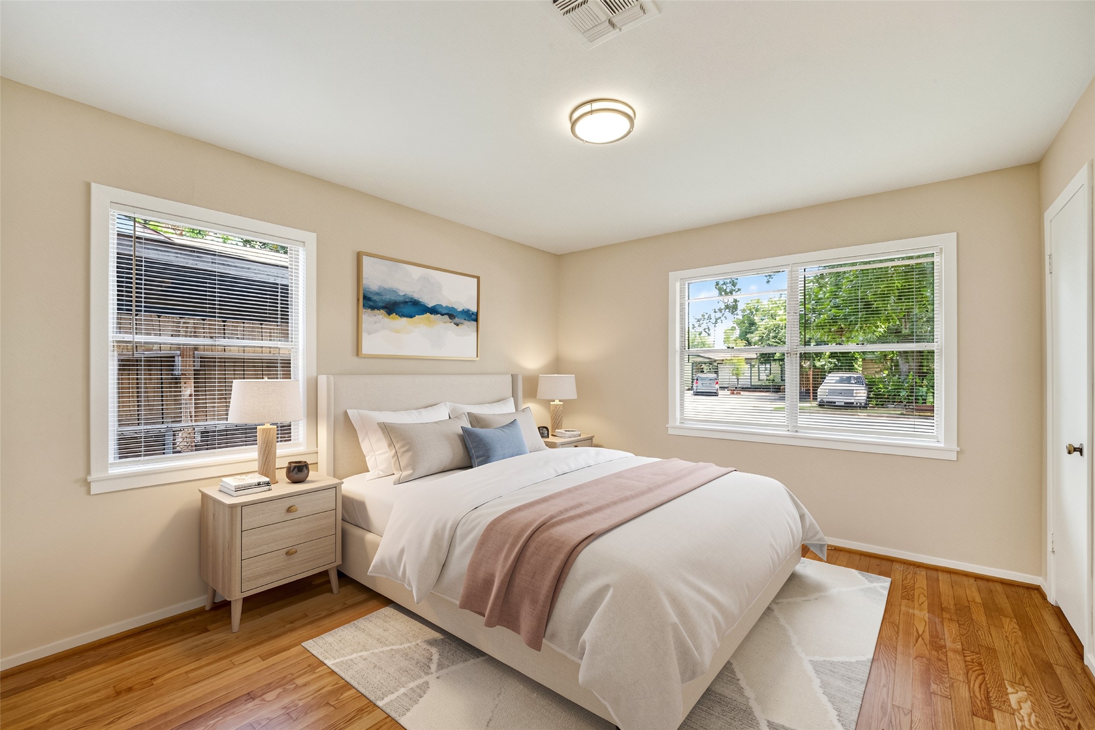 6610 Barney Road Houston, TX 77092 - Photo 22 of 28 Bedroom 2- Virtually staged