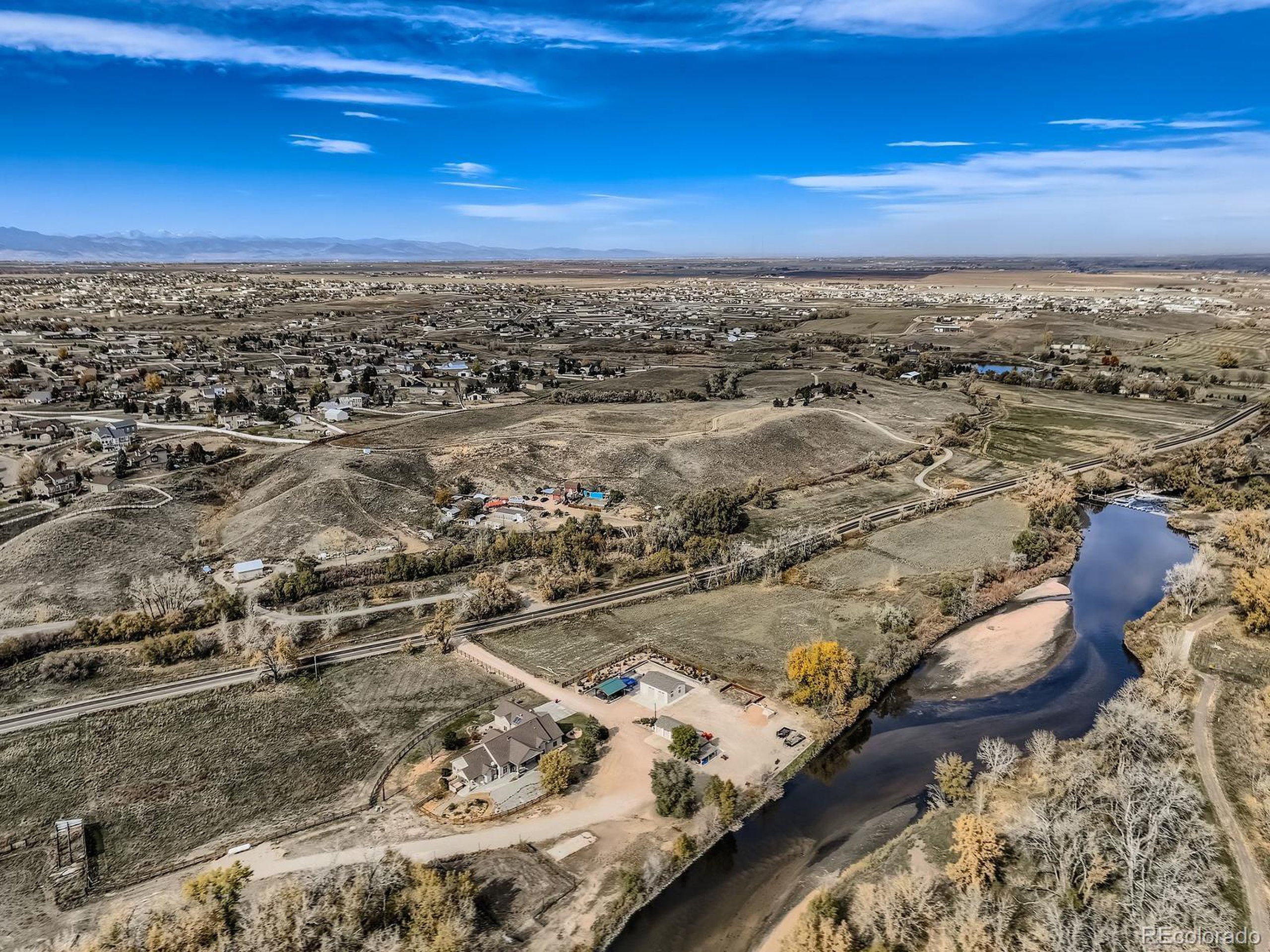 Riverdale Road Brighton, CO 80602 - Photo 9 of 13 an aerial view of residential houses with outdoor space