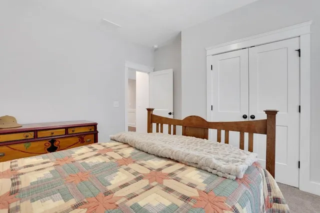 a view of balcony with wooden floor