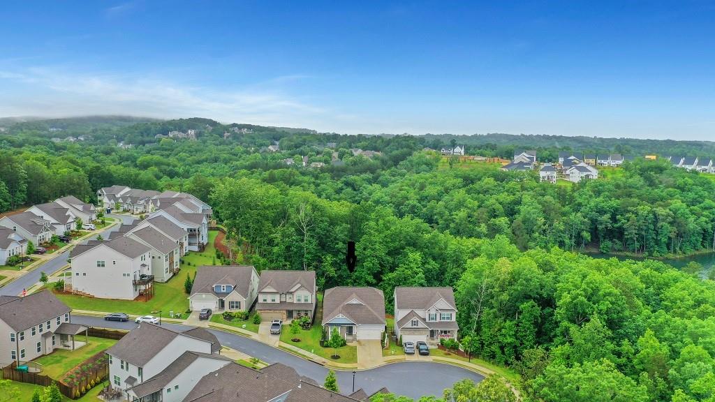 413 Solace Place Canton, GA 30114 - Photo 62 of 75 an aerial view of a house with a yard