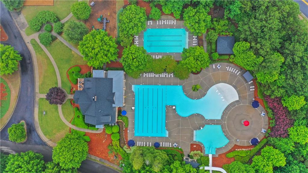 413 Solace Place Canton, GA 30114 - Photo 65 of 75 an aerial view of a house