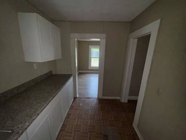 a view of hallway with window