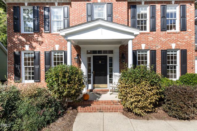 front view of a brick building