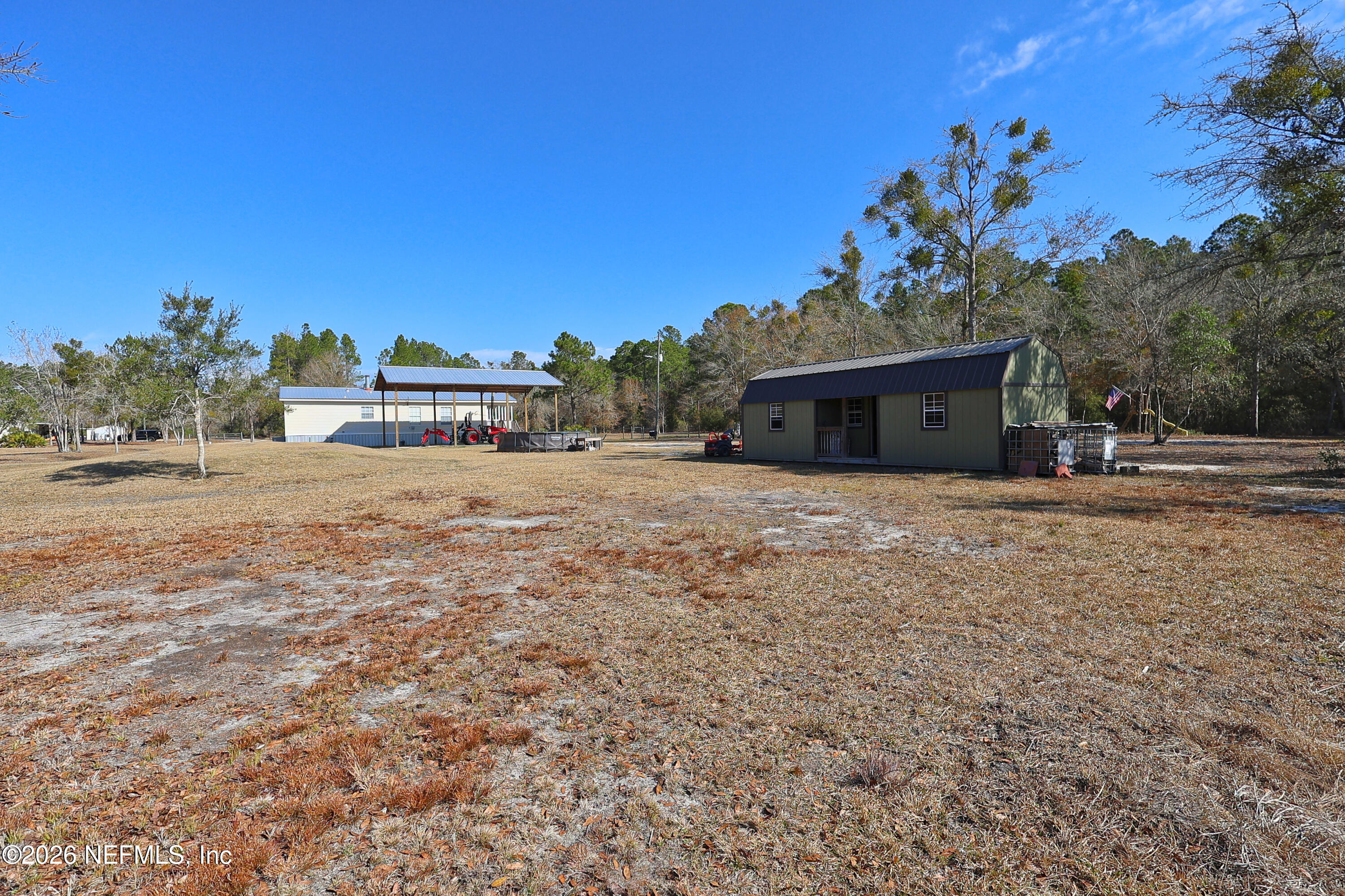 4680 Southeast 92nd Street Starke, FL 32091 - Photo 43 of 80 back yard and shed
