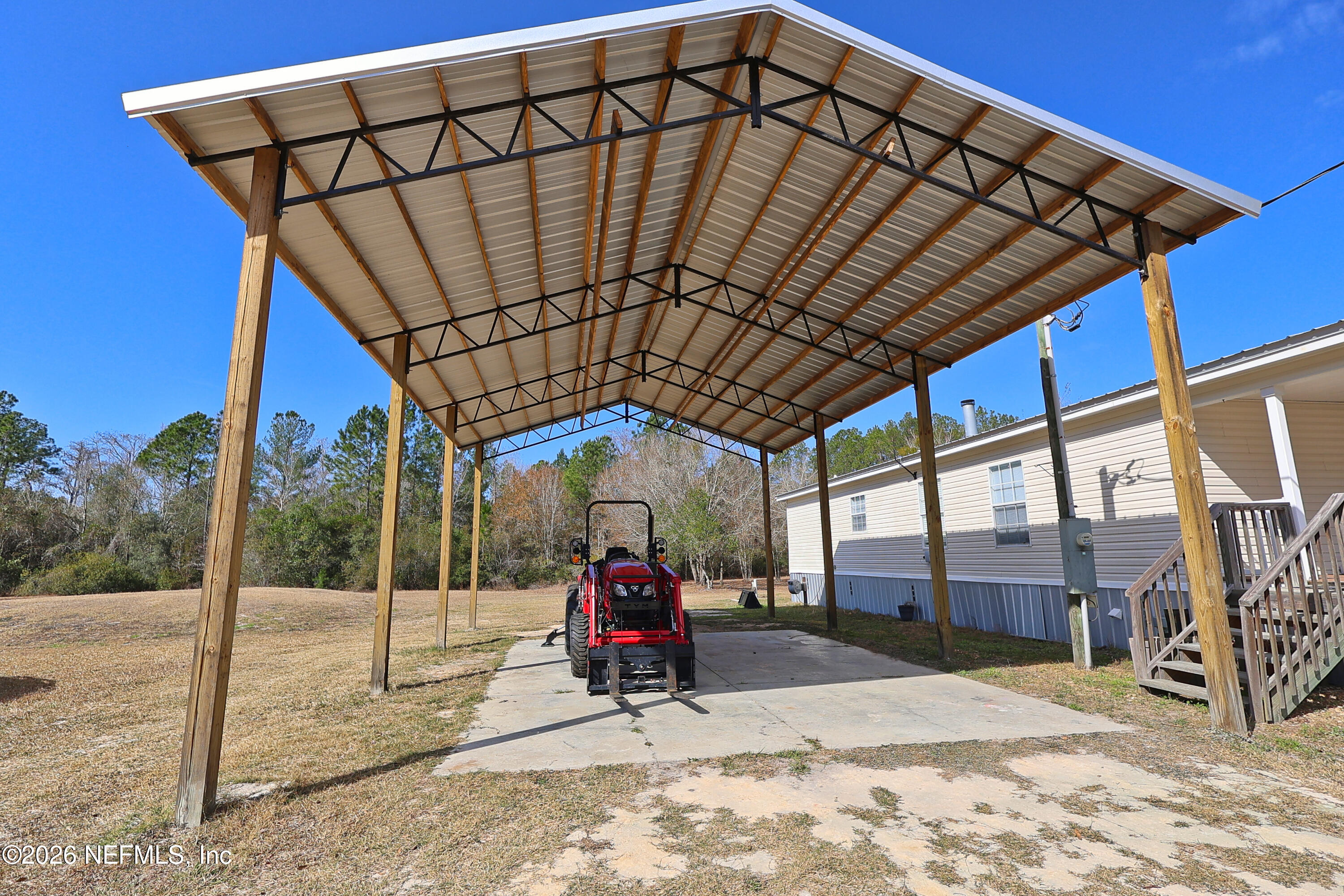 4680 Southeast 92nd Street Starke, FL 32091 - Photo 7 of 80 open pole barn