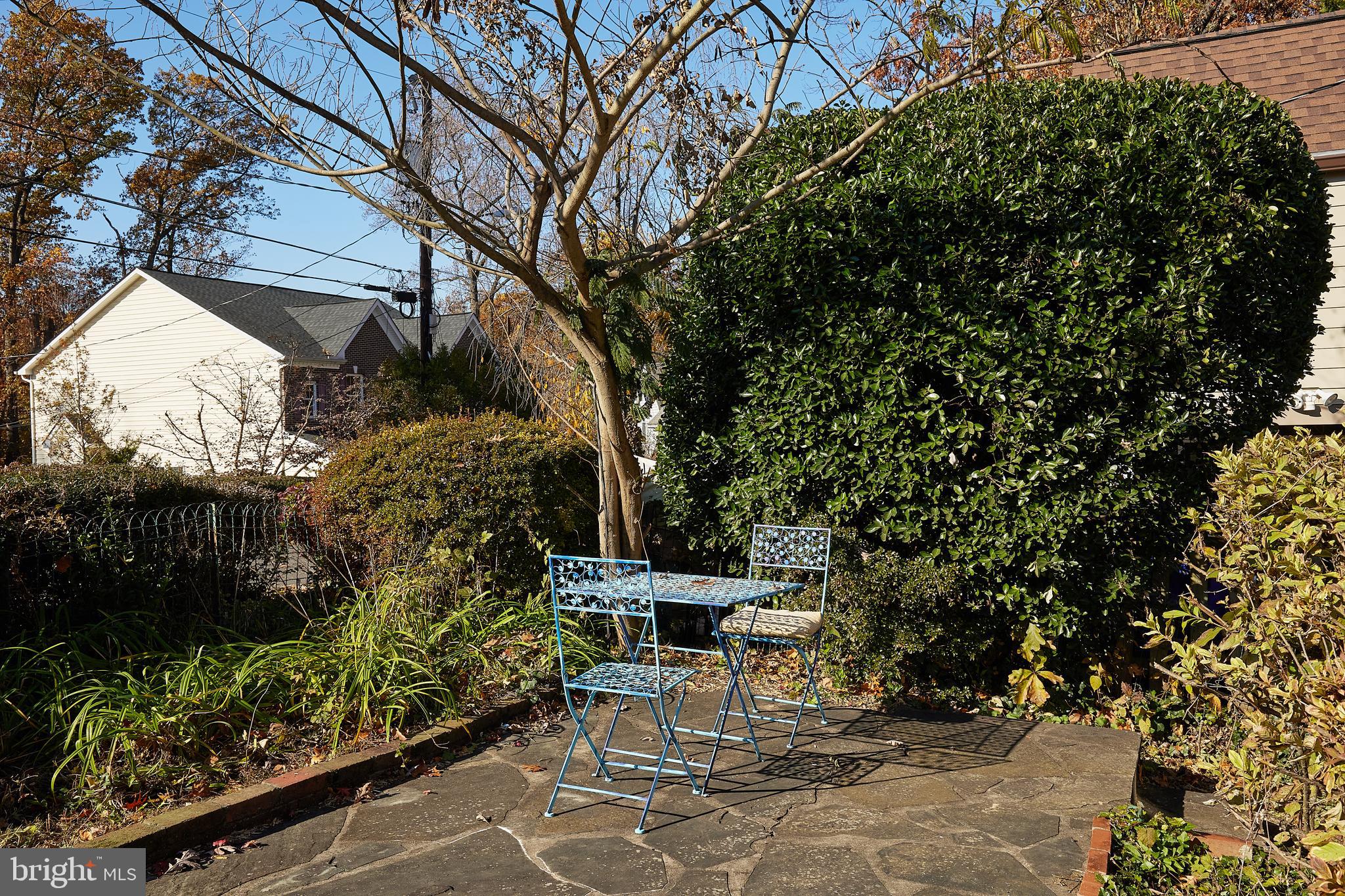 2913 24th Street North Arlington, VA 22207 - Photo 29 of 30 a view of a chairs and table in the back yard of the house