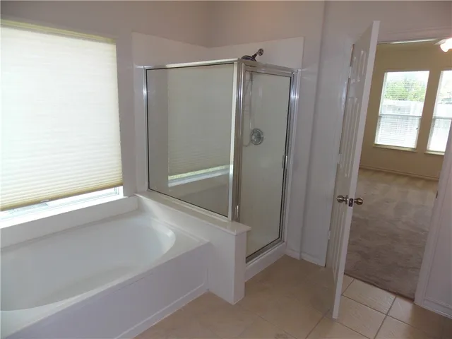 a bathroom with a sink a mirror and a shower