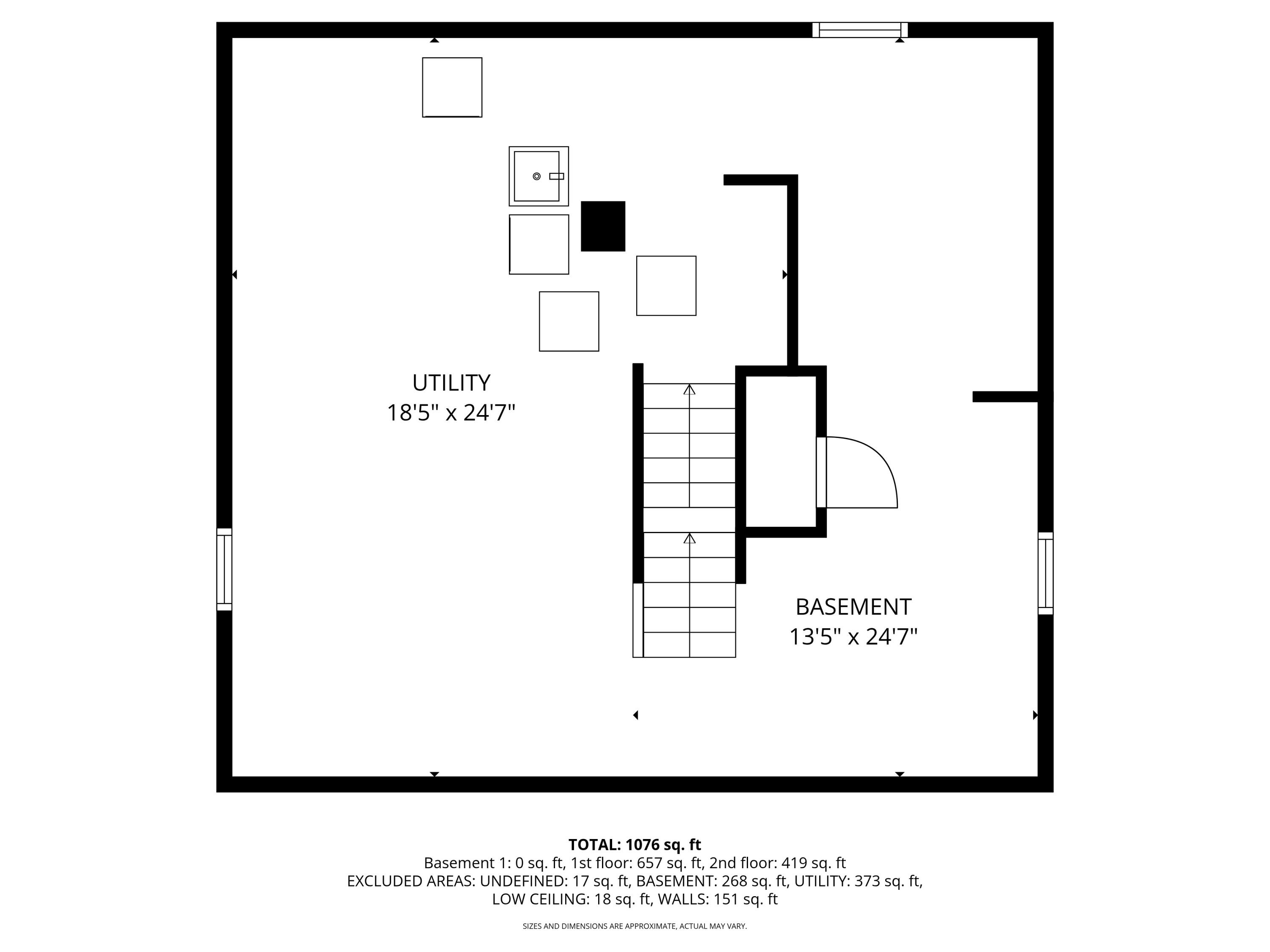 419 South 89th Street Milwaukee, WI 53214 - Photo 18 of 18 Floor plan - Basement