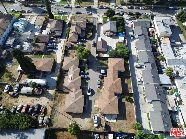 an aerial view of city