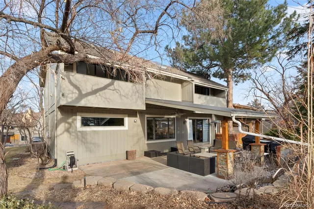 an aerial view of residential house with outdoor space and river
