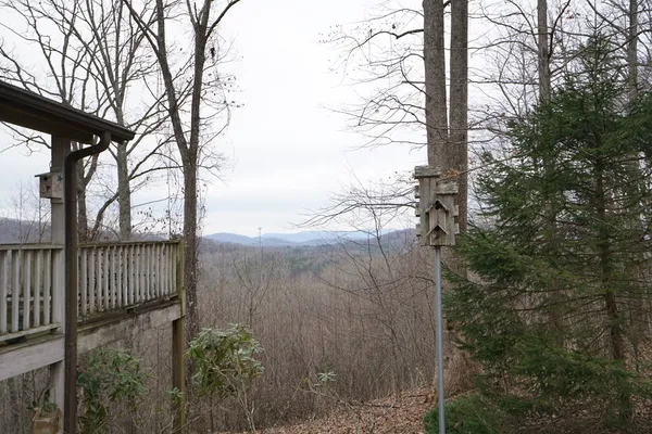 a view of wooden fence