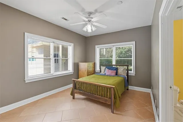 a view of a building with a yard