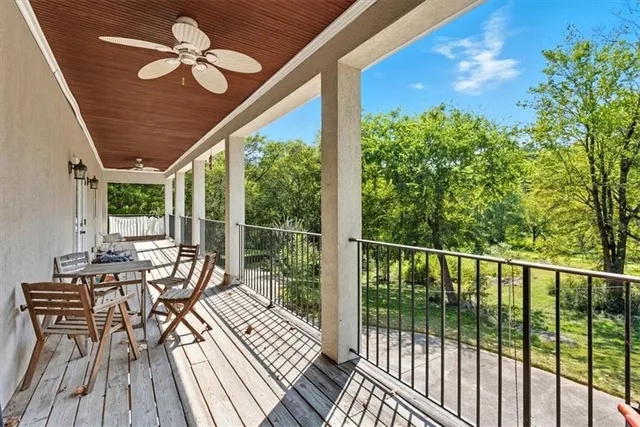 a view of an outdoor space with a lake view