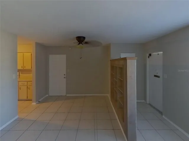 a view of an empty room