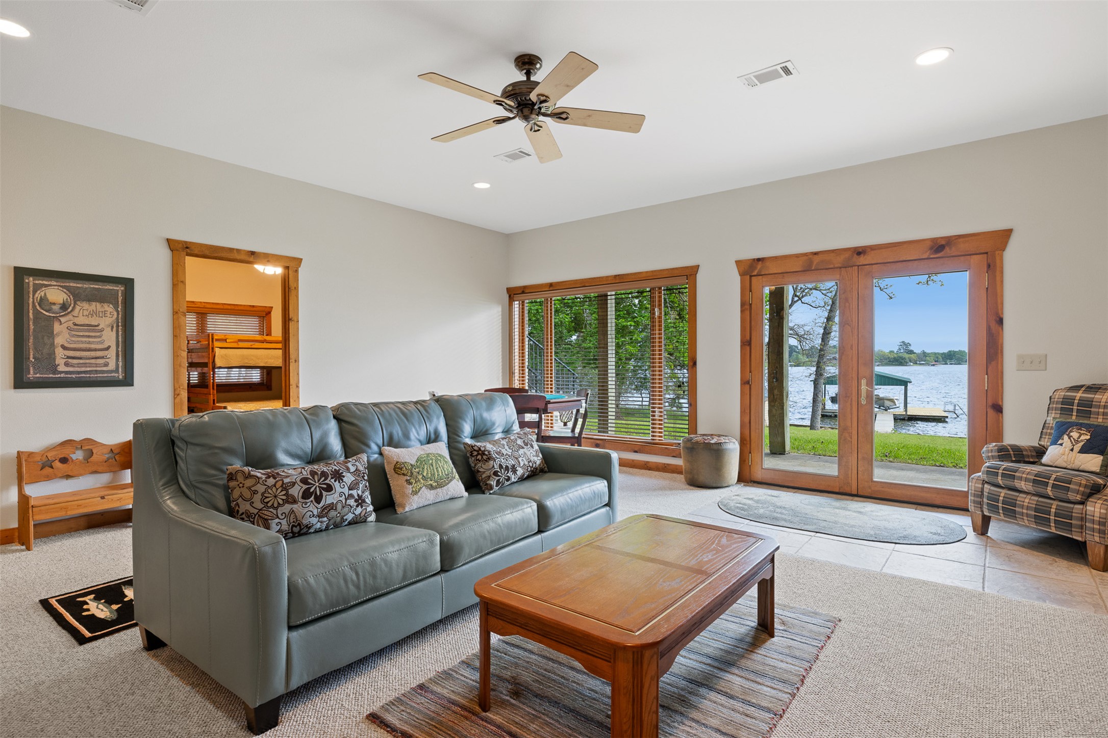 10959 Clyde Acord Road Franklin, TX 77856 - Photo 26 of 39 a living room with furniture and a large window