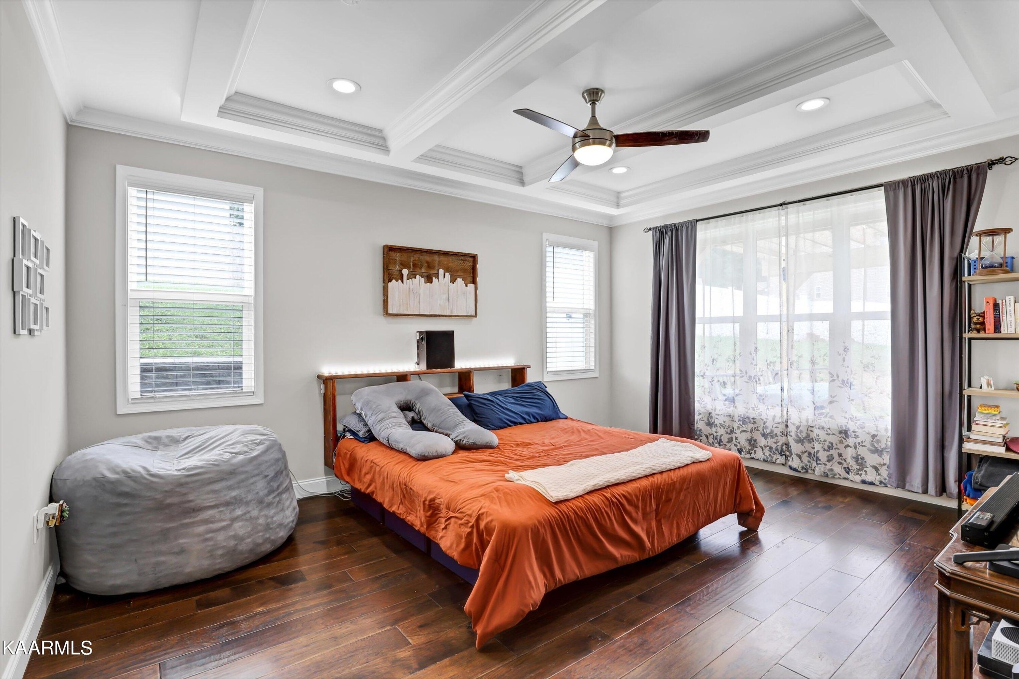 6043 Pembridge Road Knoxville, TN 37912 - Photo 20 of 49 a bedroom with a bed and wooden floor