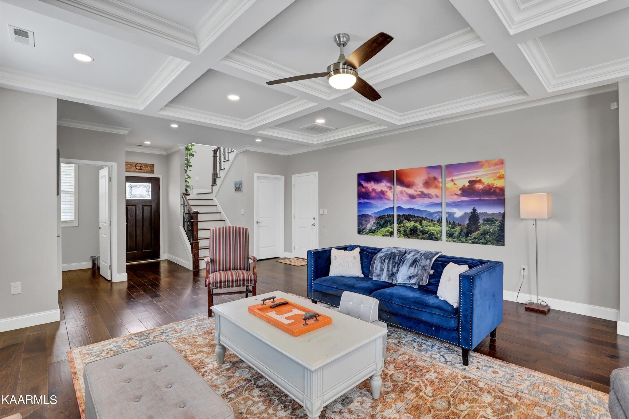 6043 Pembridge Road Knoxville, TN 37912 - Photo 9 of 49 a living room with furniture and a flat screen tv