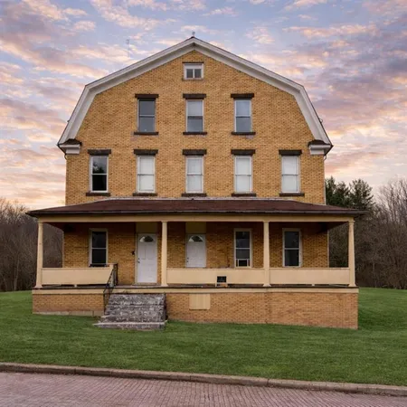 a front view of a house