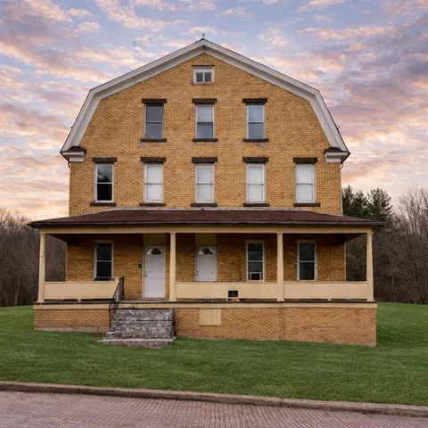 a front view of a house