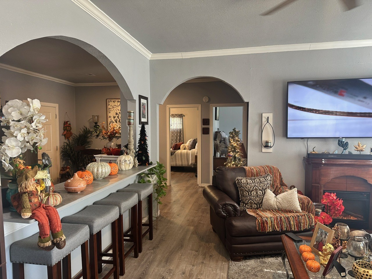 109 Foreman Trinity, TX 75862 - Photo 4 of 17 a living room with furniture and a fireplace