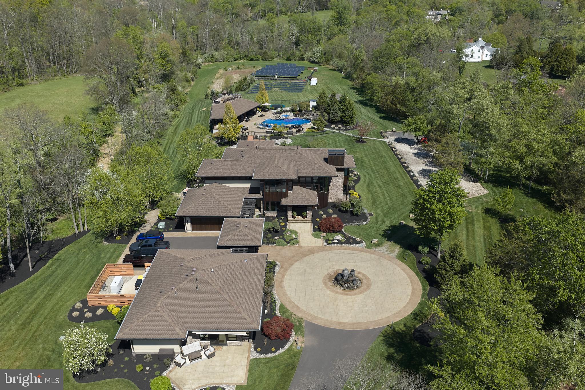 48 Street Road New Hope, PA 18938 - Photo 111 of 119 an aerial view of a house with yard swimming pool and outdoor seating