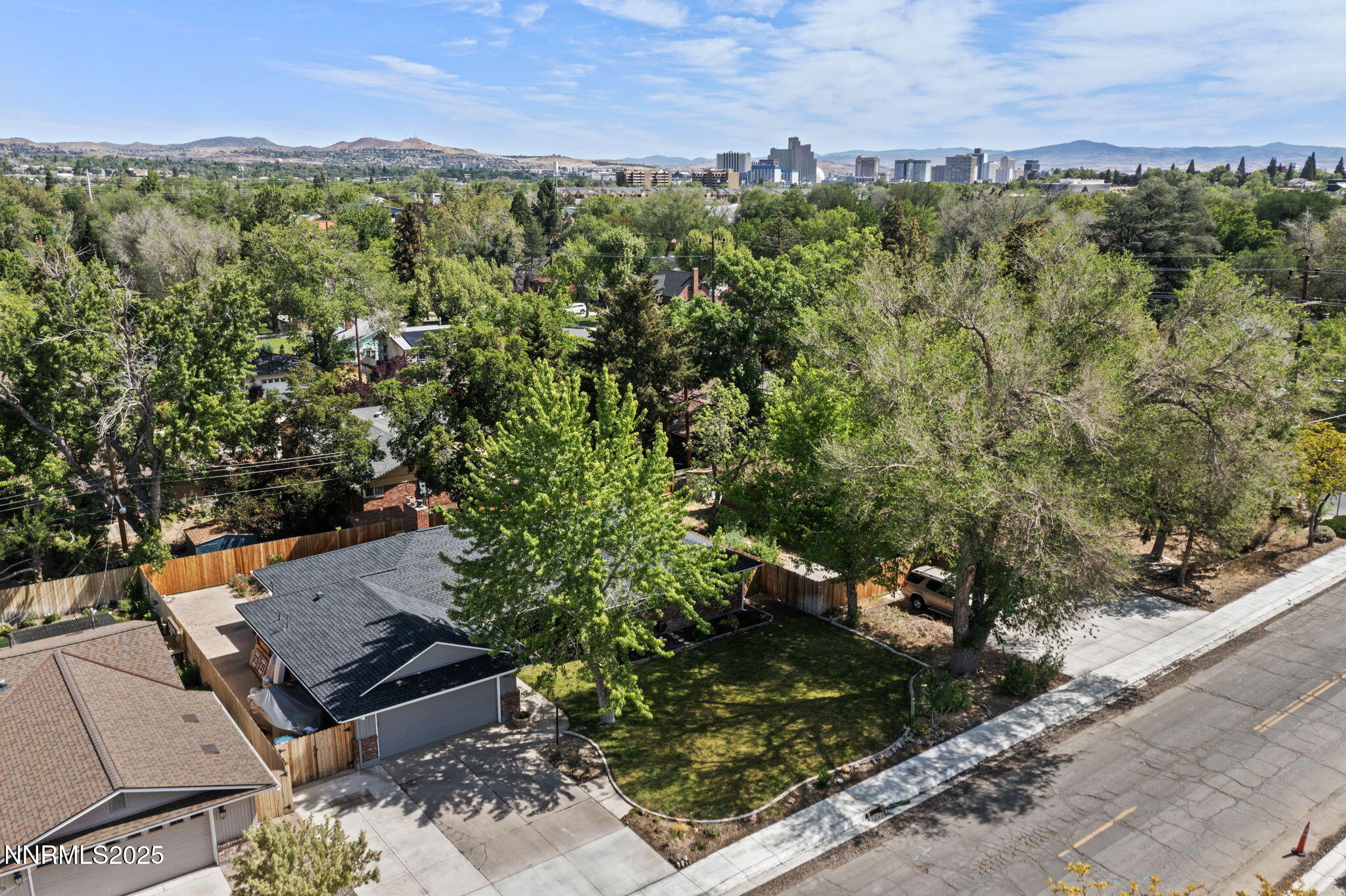 1445 California Avenue Reno, NV 89509 - Photo 29 of 29 an aerial view of a house with a yard