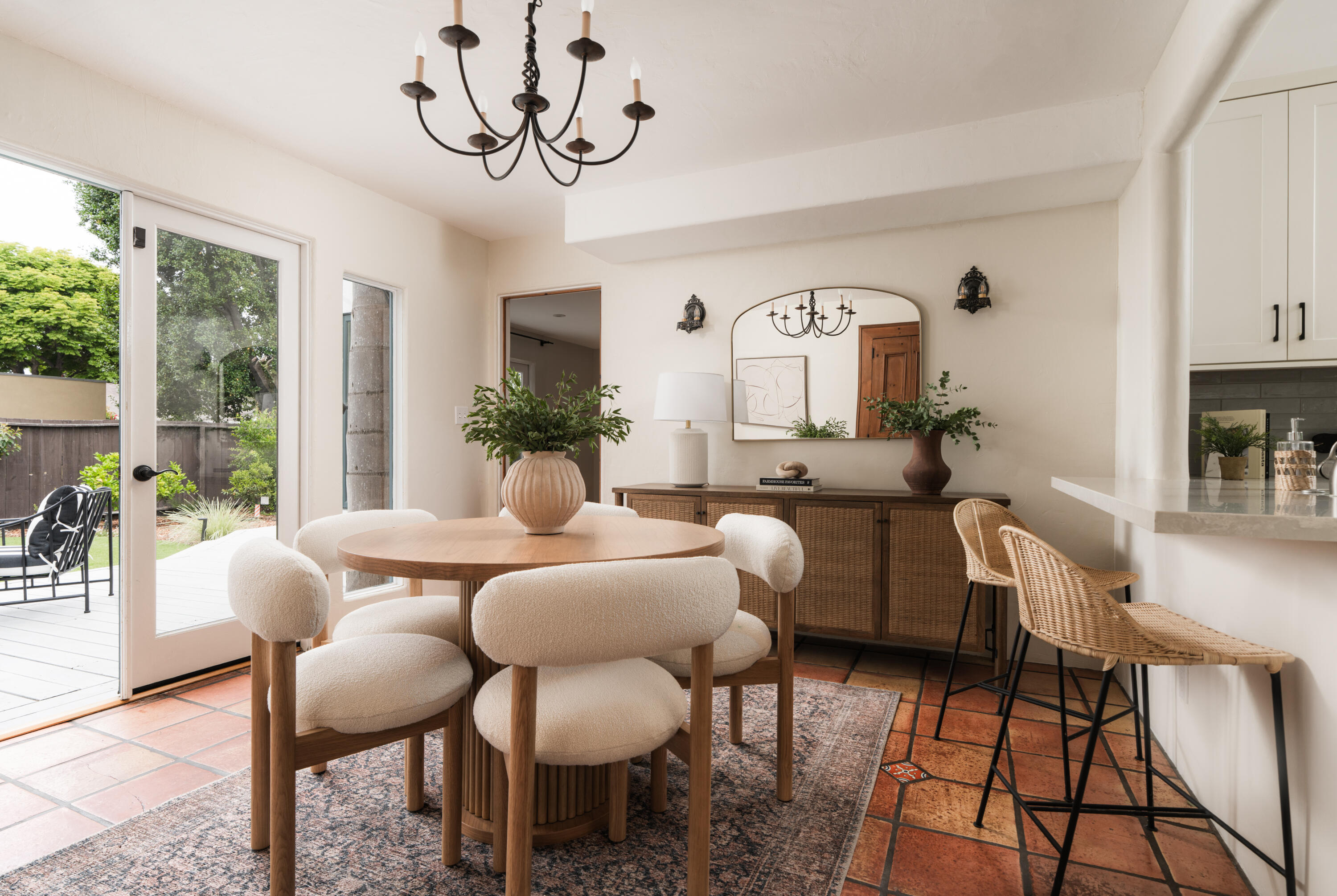 1740 Clearview Road Santa Barbara, CA 93101 - Photo 7 of 21 a view of a dining room with furniture window and outside view