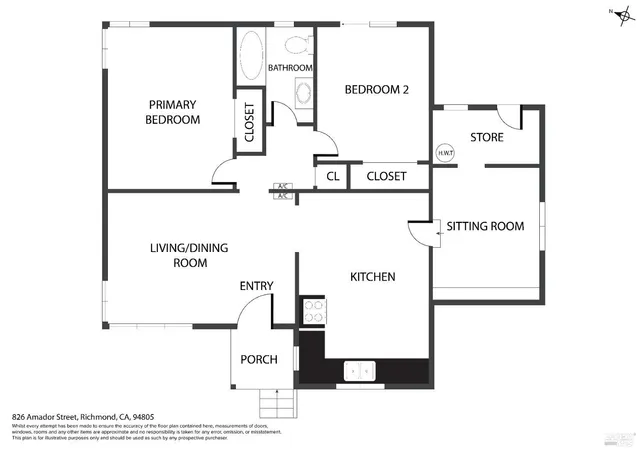 $549,000 | 826 Amador Street, Richmond, CA 94805