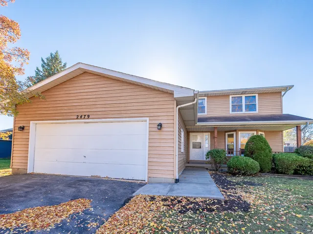 a front view of a house