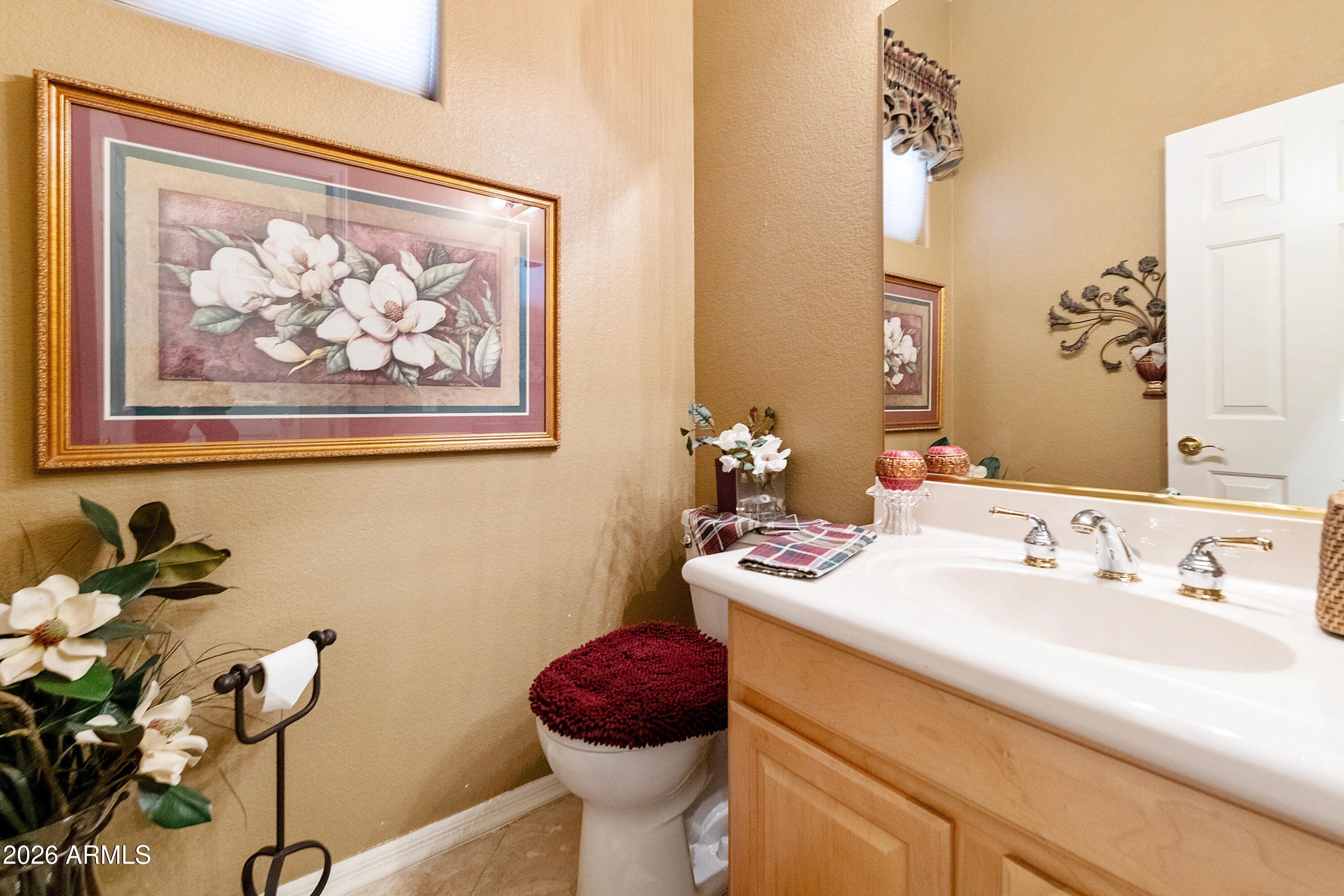 4100 East Strawberry Drive Gilbert, AZ 85298 - Photo 19 of 62 a bathroom with a sink and a mirror