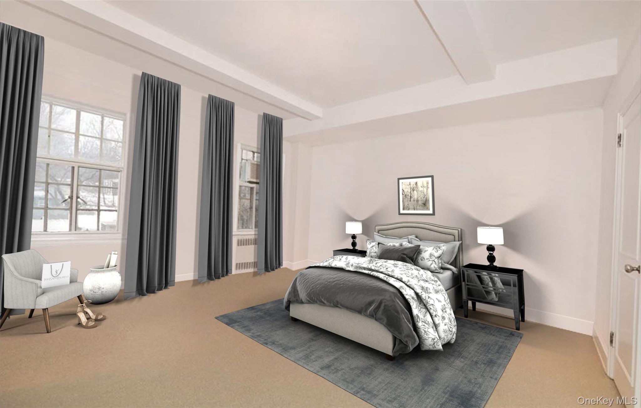 160 Middle Neck Road, Unit 2G Great Neck, NY 11021 - Photo 4 of 41 Interior Designer's Vision of the Primary Bedroom