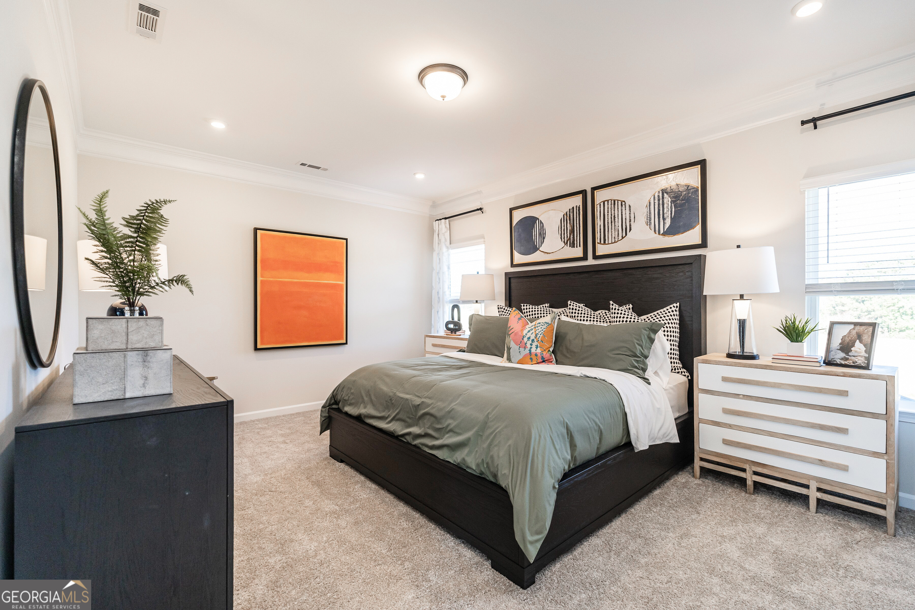 10410 Trellis Lane, Unit (LOT 35) Hampton, GA 30228 - Photo 22 of 28 a bedroom with a bed and a table