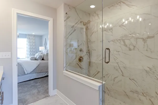 a en suite bathroom with a shower