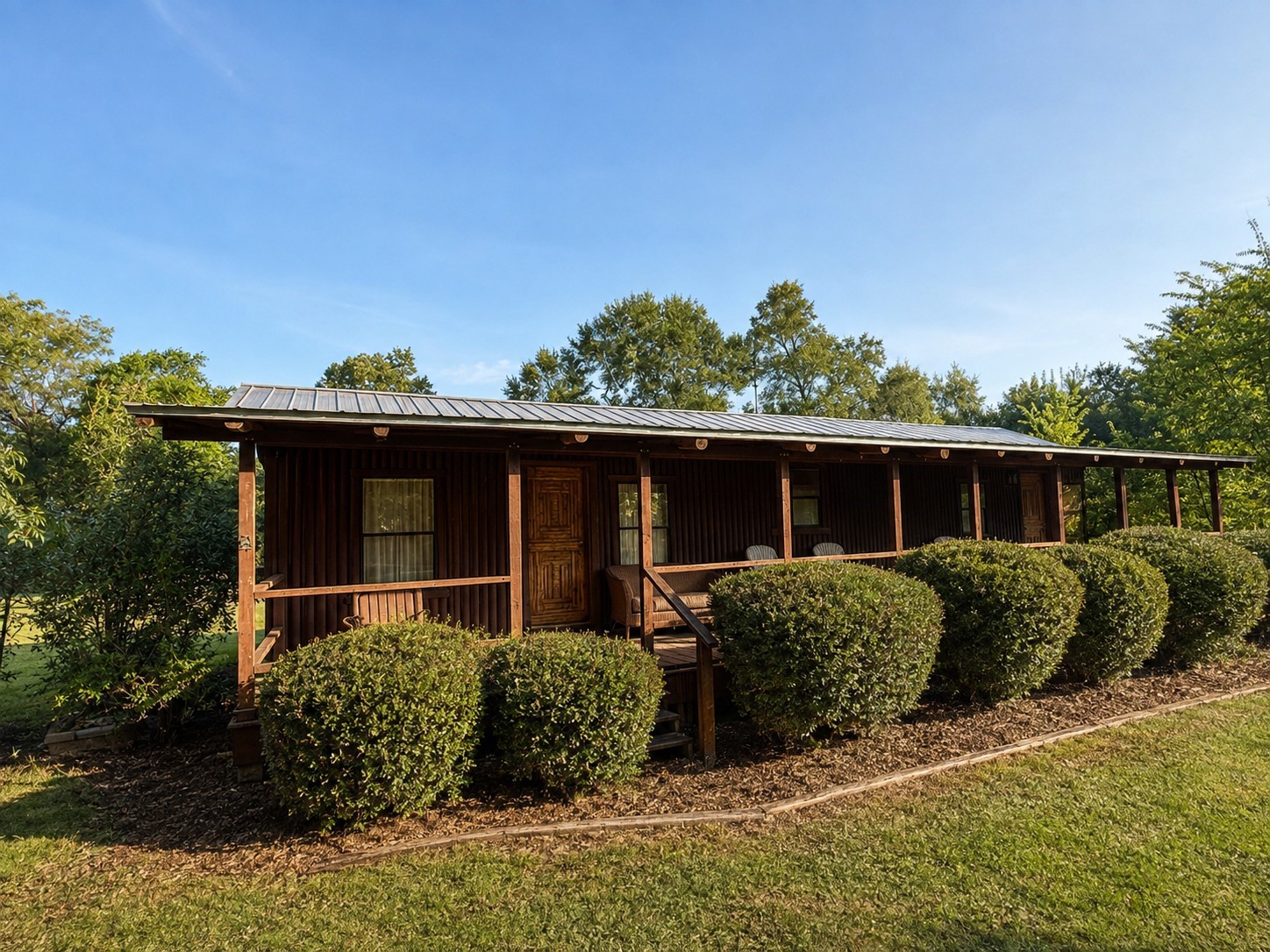 7208 Pool Hill Road, Unit B Fulshear, TX 77441 - Photo 1 of 5 The cabin features a large front porch, perfect for those cool evenings ahead