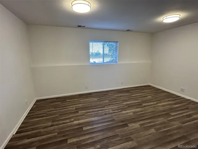 wooden floor in an empty room