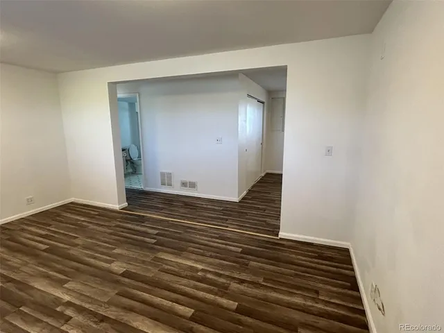 a view of wooden floor