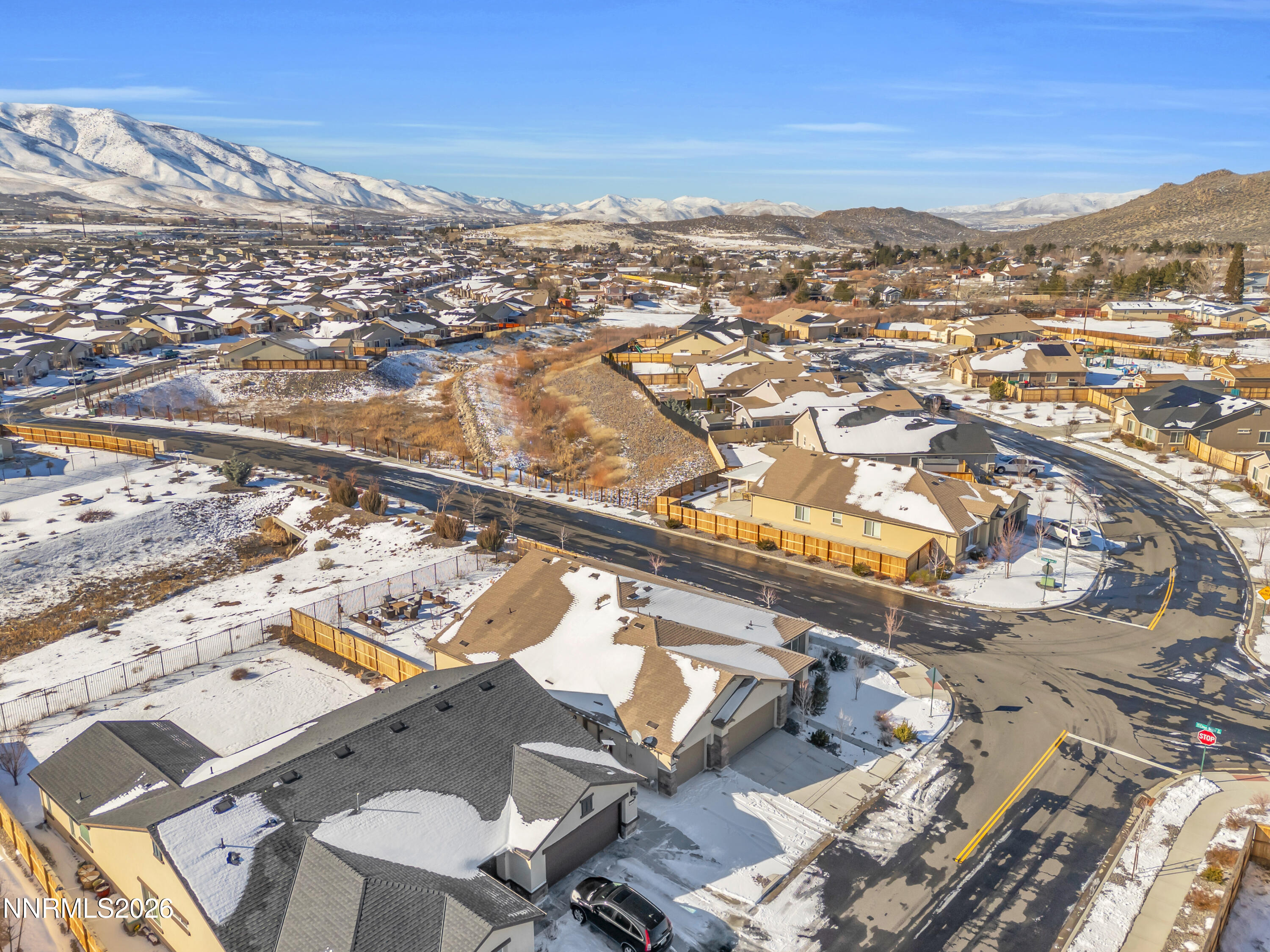 7445 Hundred Acre Drive Reno, NV 89506 - Photo 31 of 41 an aerial view of residential building with parking space