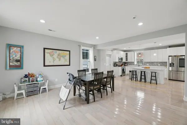 a workspace with furniture and window