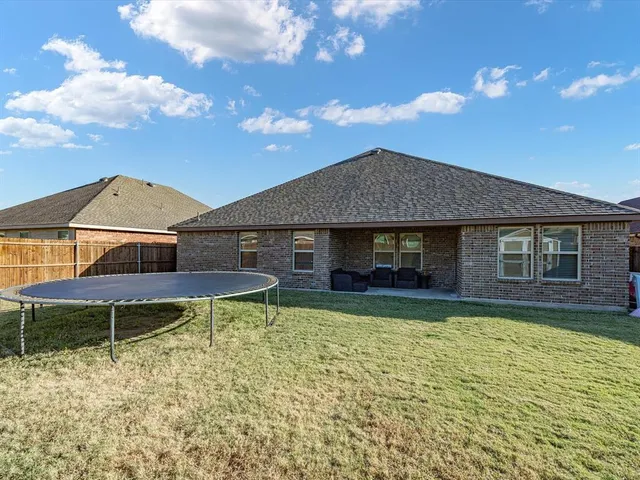 a backyard of a house