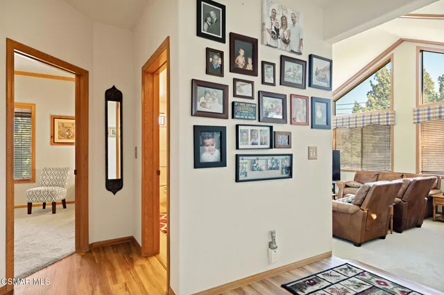 a view of livingroom with furniture and windows