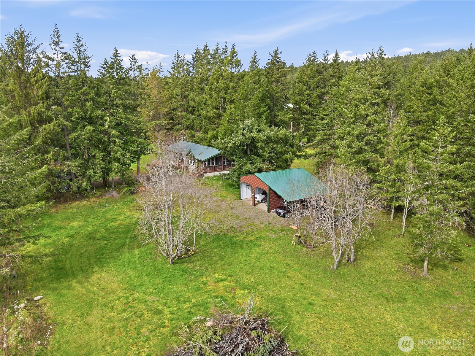 470 Sunshine Drive Sequim, WA 98382 - Photo 27 of 30 an aerial view of a house with a yard