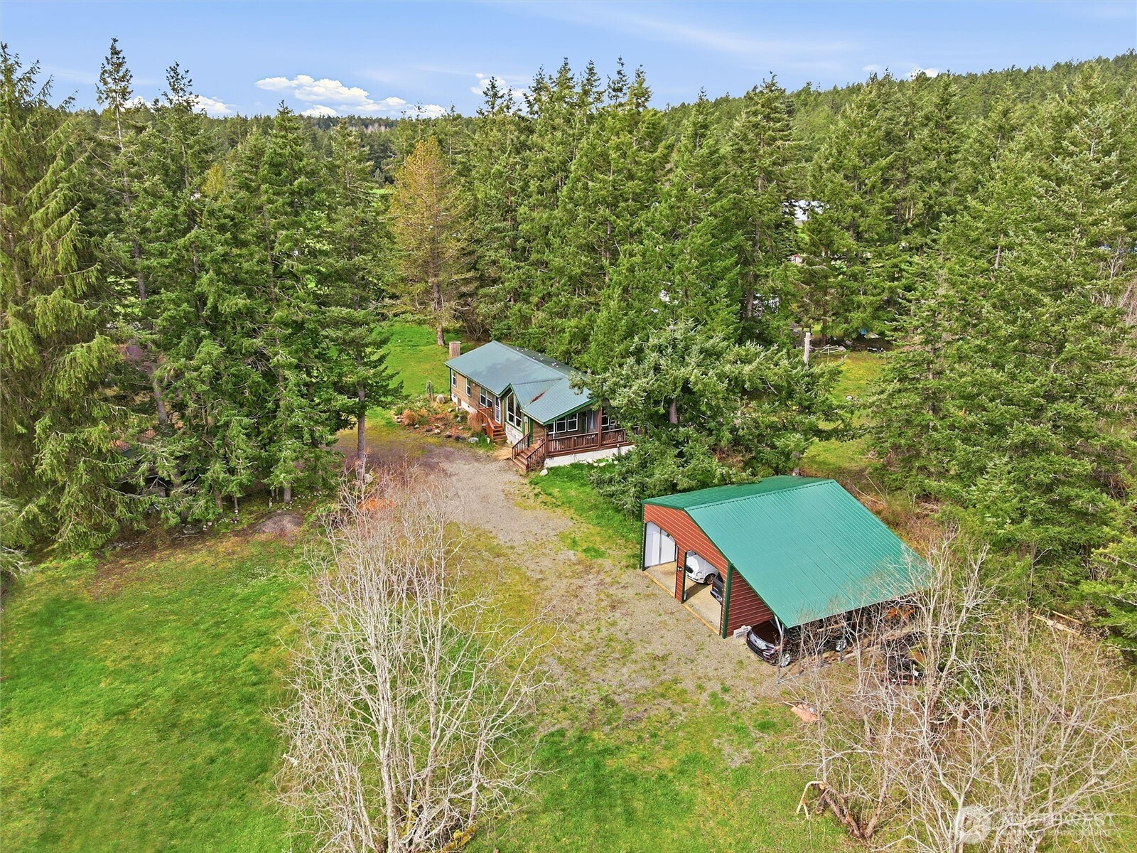 470 Sunshine Drive Sequim, WA 98382 - Photo 28 of 30 a view of a yard with a trees