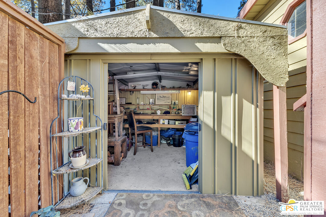 25955 Highway 243, Unit 18 Idyllwild, CA 92549 - Photo 41 of 43 a view of a porch with seating space