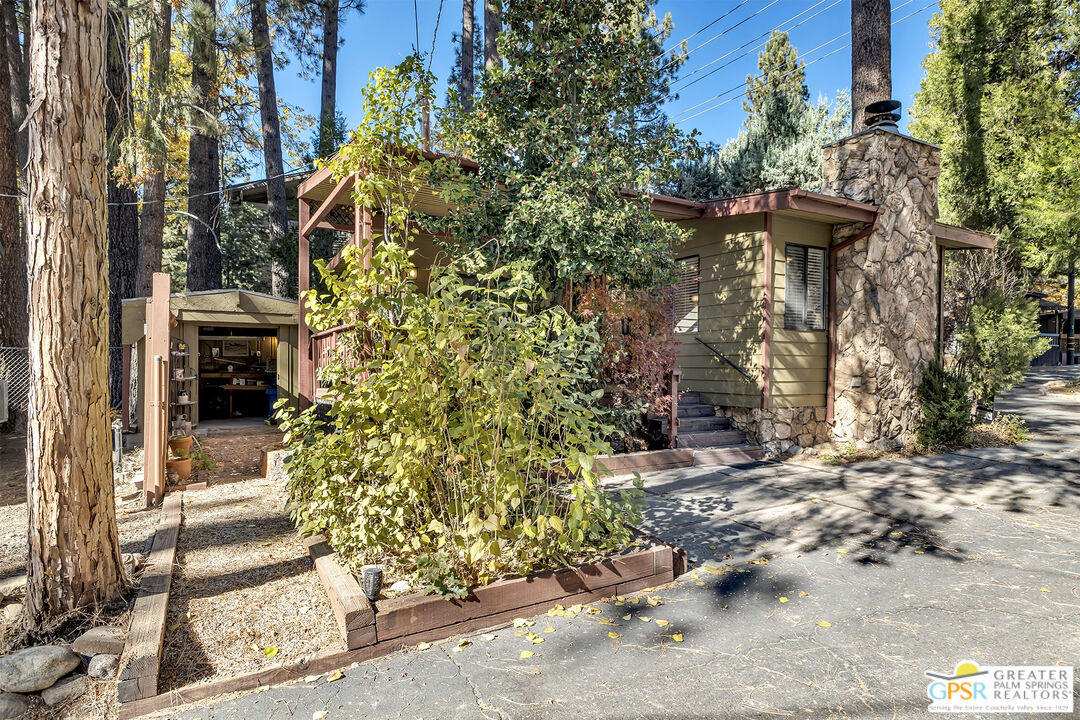 25955 Highway 243, Unit 18 Idyllwild, CA 92549 - Photo 6 of 43 a view of a pathway of a house with a tree