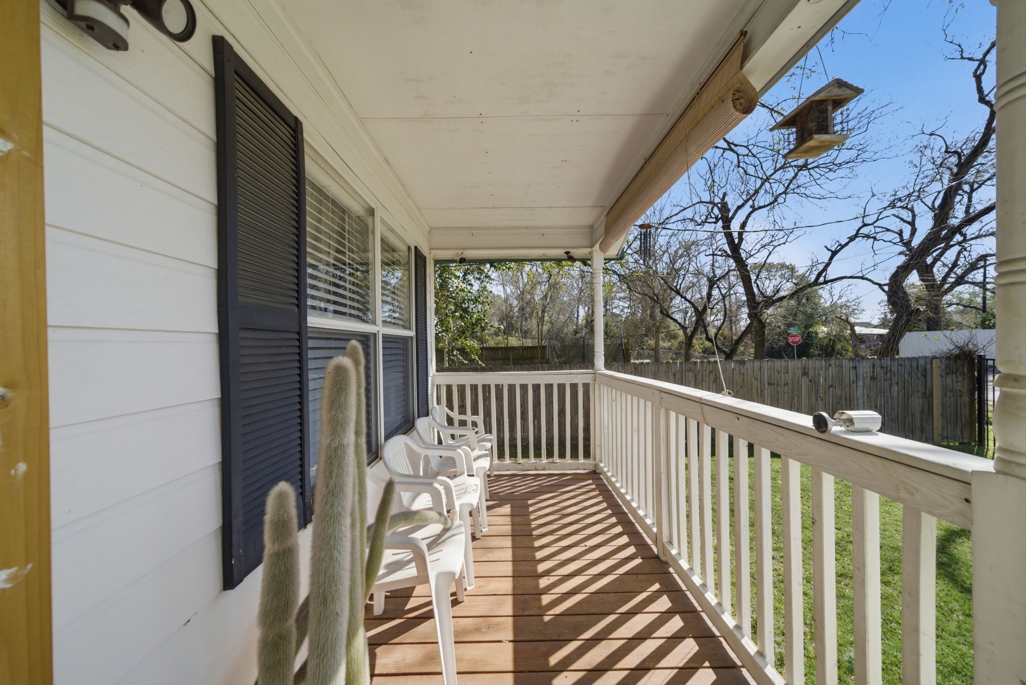 5109 Fitch Street Houston, TX 77016 - Photo 20 of 22 a view of balcony with wooden floor and fence