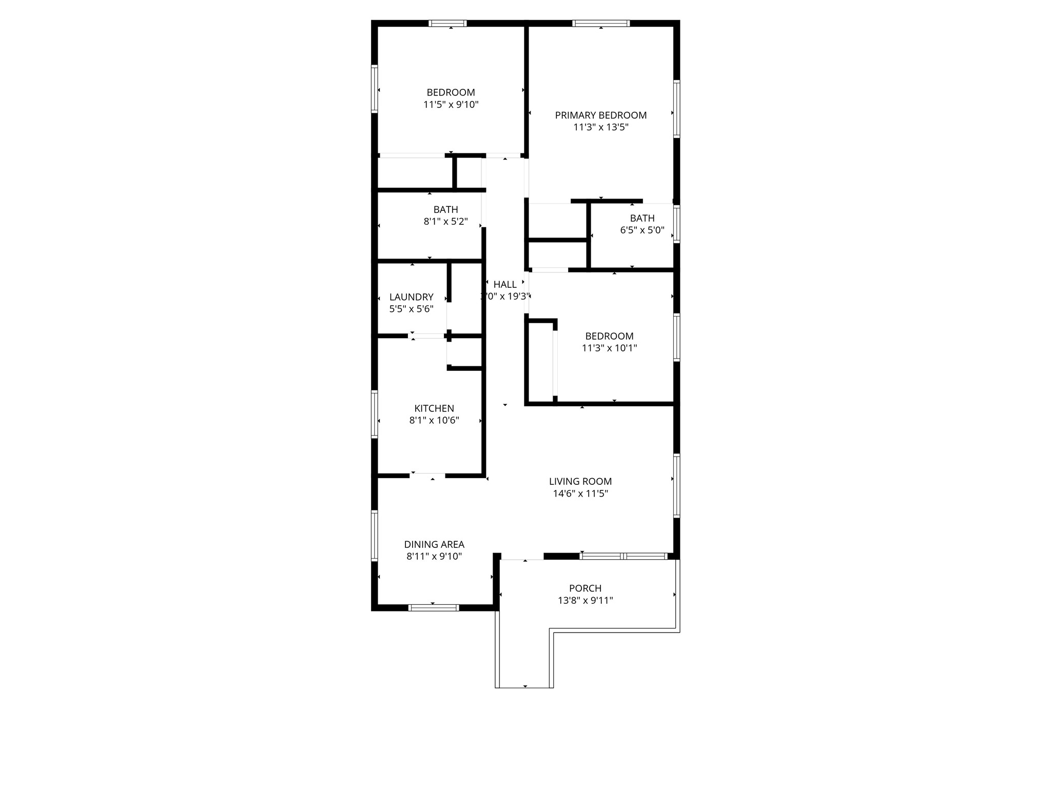 5109 Fitch Street Houston, TX 77016 - Photo 22 of 22 a picture of a floor plan