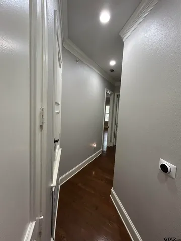 a view of hallway with stairs