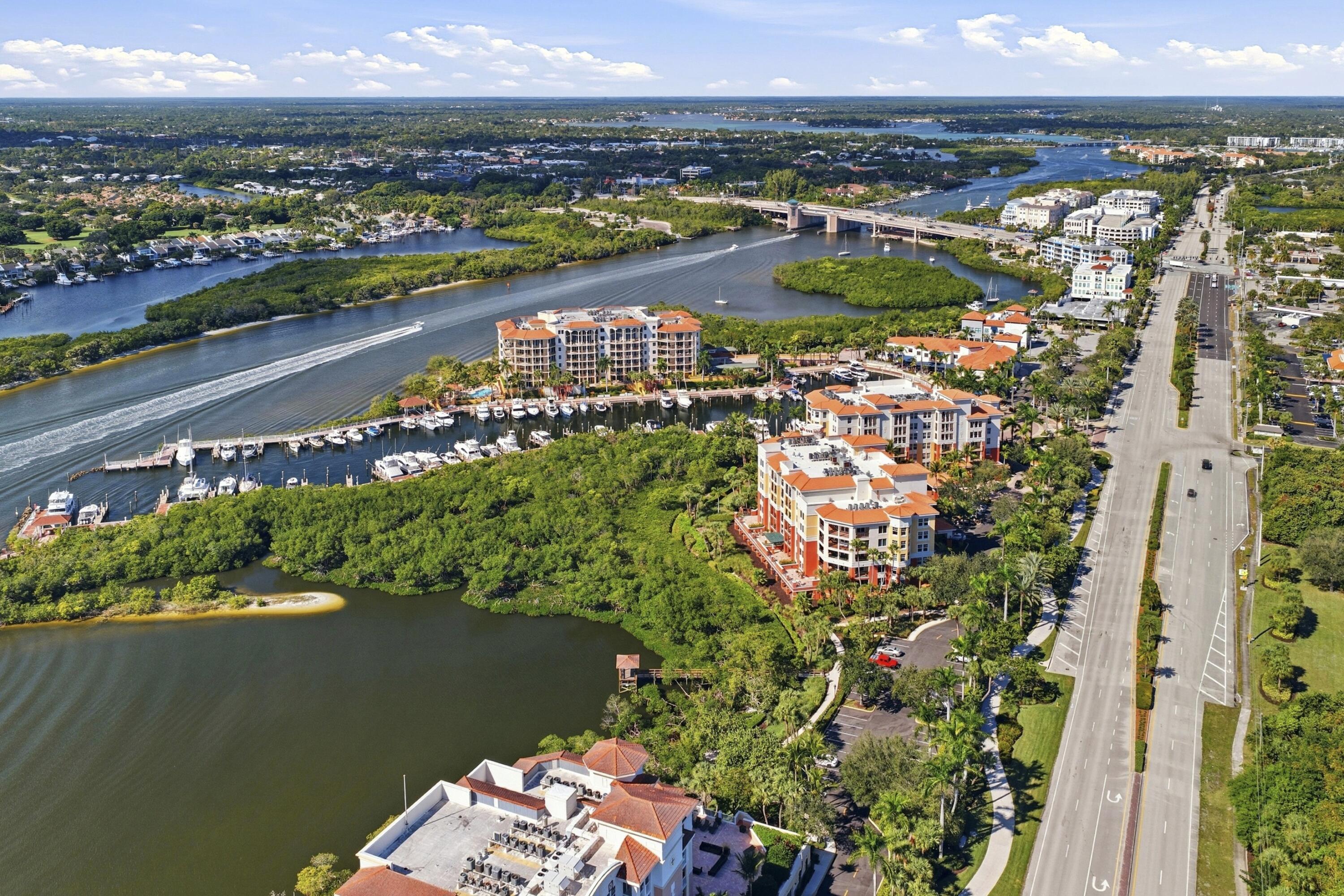 717 Highway 1, Unit 707 Jupiter, FL 33477 - Photo 29 of 33 an aerial view of a house with a lake view
